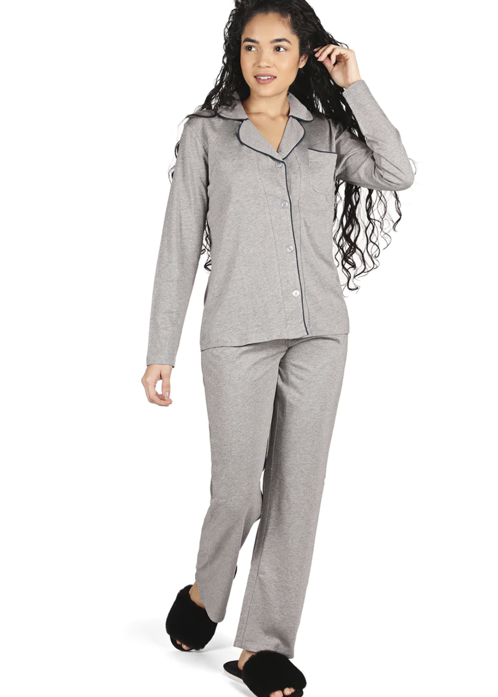 Elitaire Boutique Notch Collar PJ Pant Set