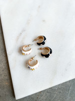 Elitaire Boutique Flower Chunky Hoops