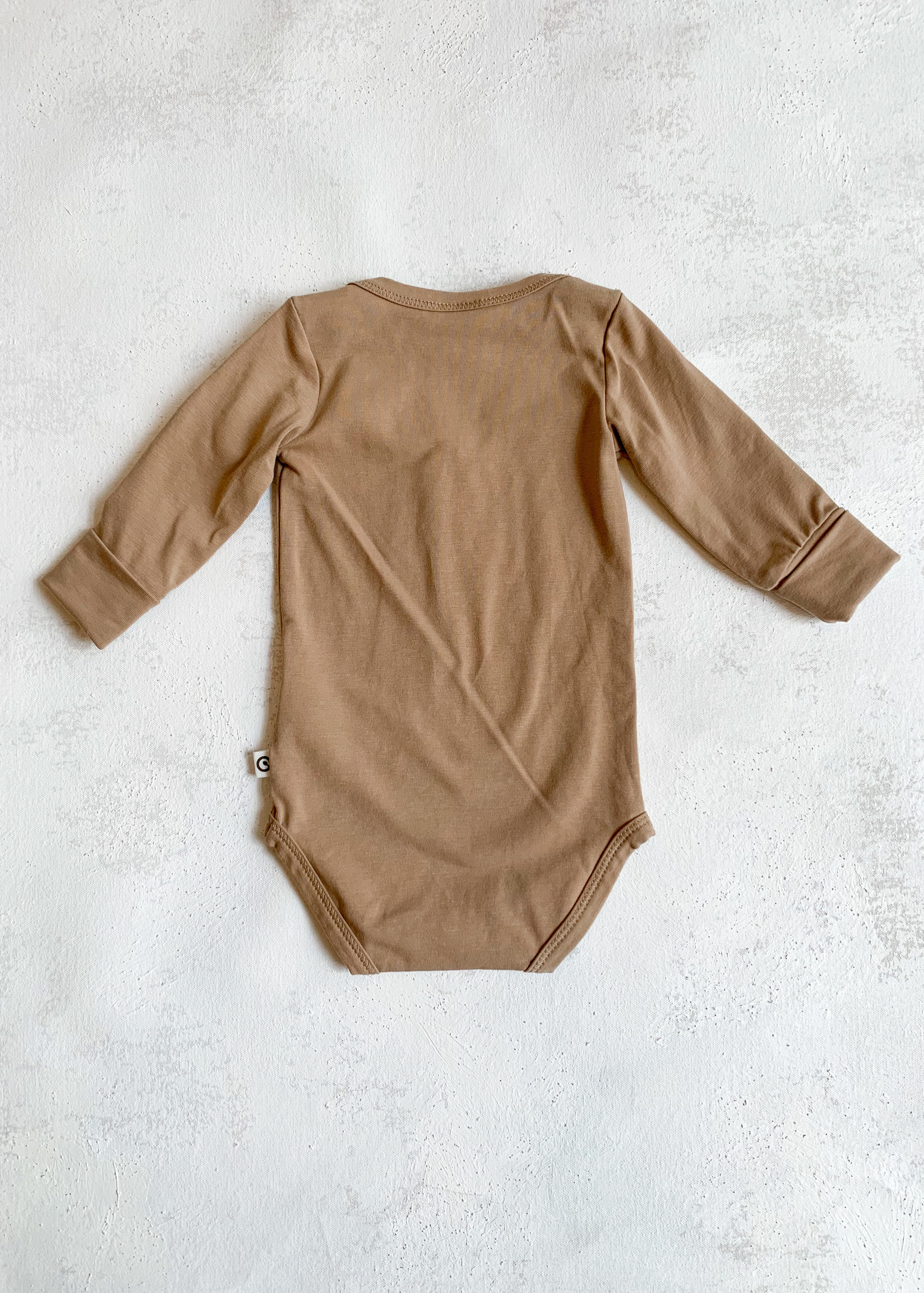 Elitaire Petite Cozy Me Bodysuit in Tan