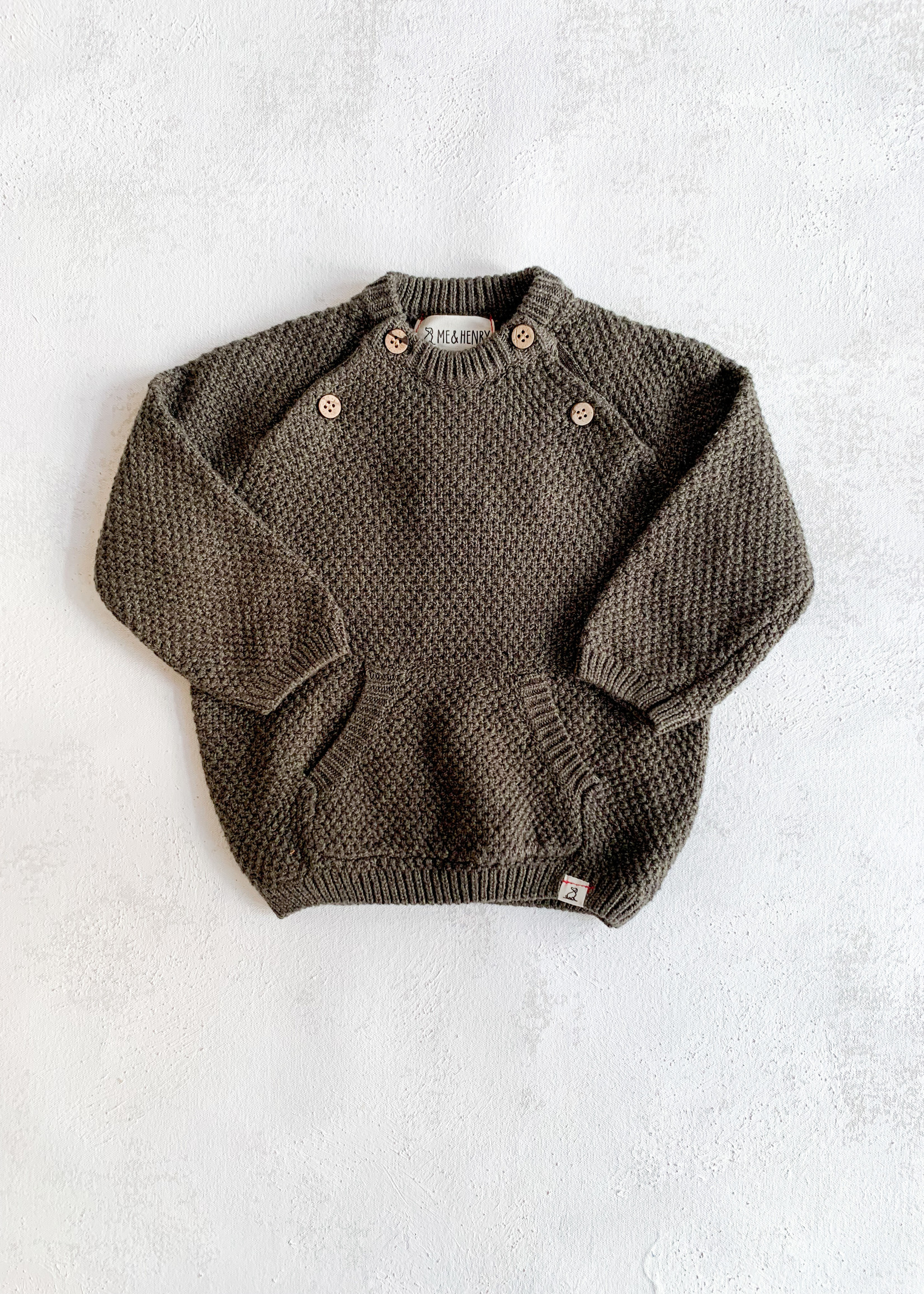 Elitaire Petite Morrison Sweater in Olive
