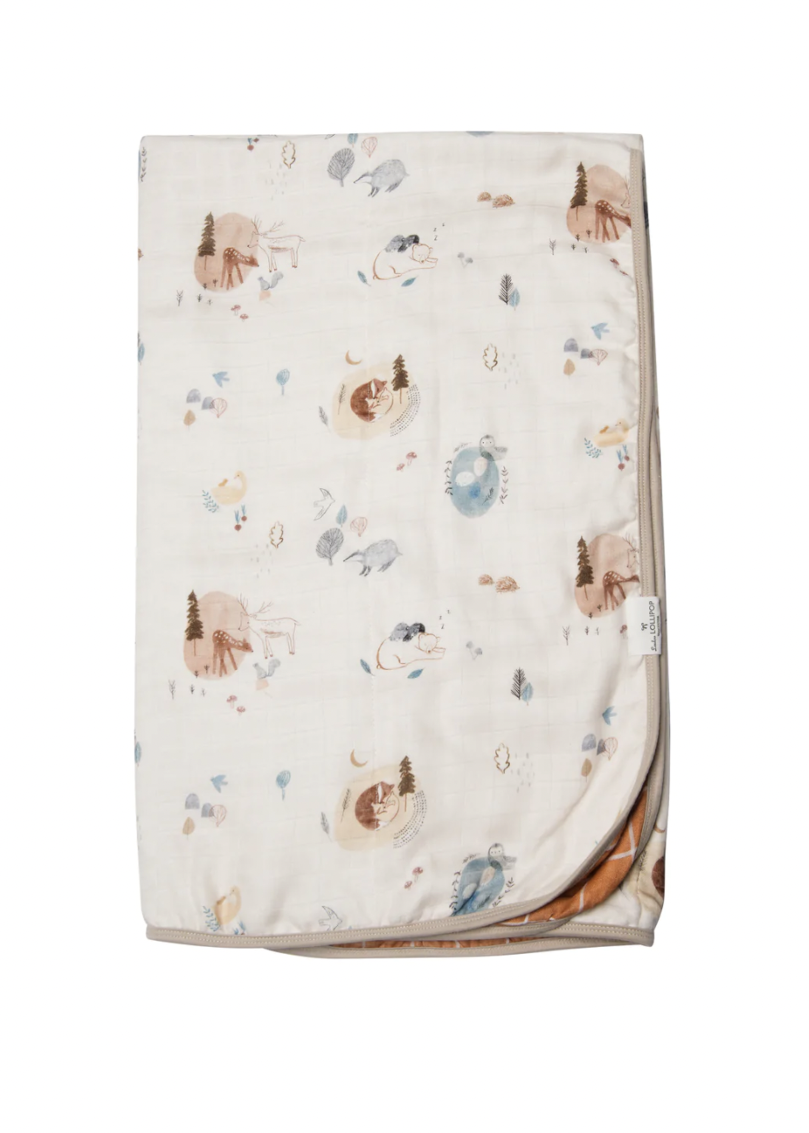 Elitaire Petite Muslin Quilt Blanket - Cozy Forest