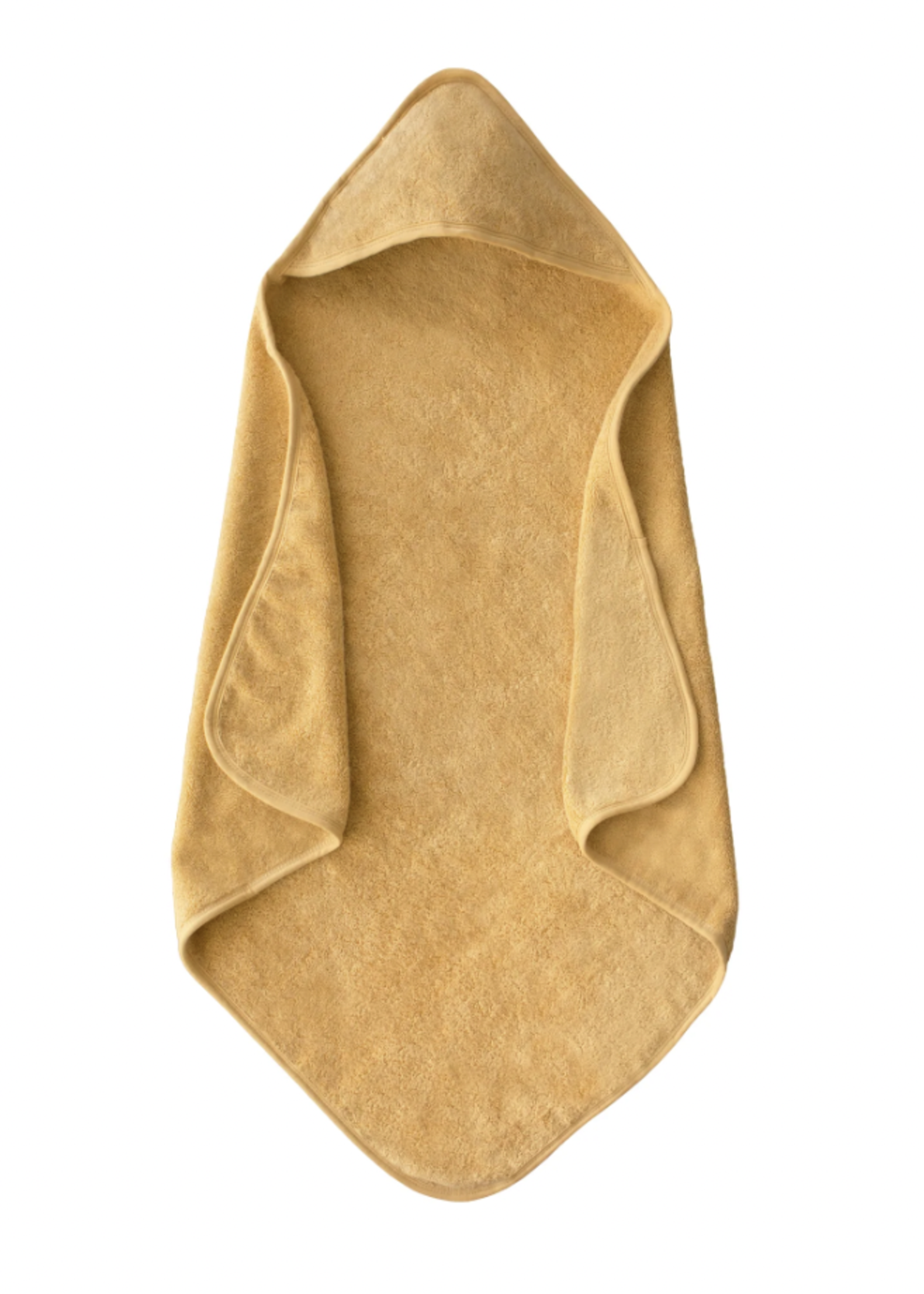 Elitaire Petite Organic Cotton Hooded Towel in Mustard