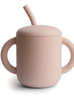 Elitaire Petite Blush Silicone Training Cup + Straw