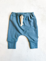 Elitaire Petite Slim Harem Pants in Slate Blue
