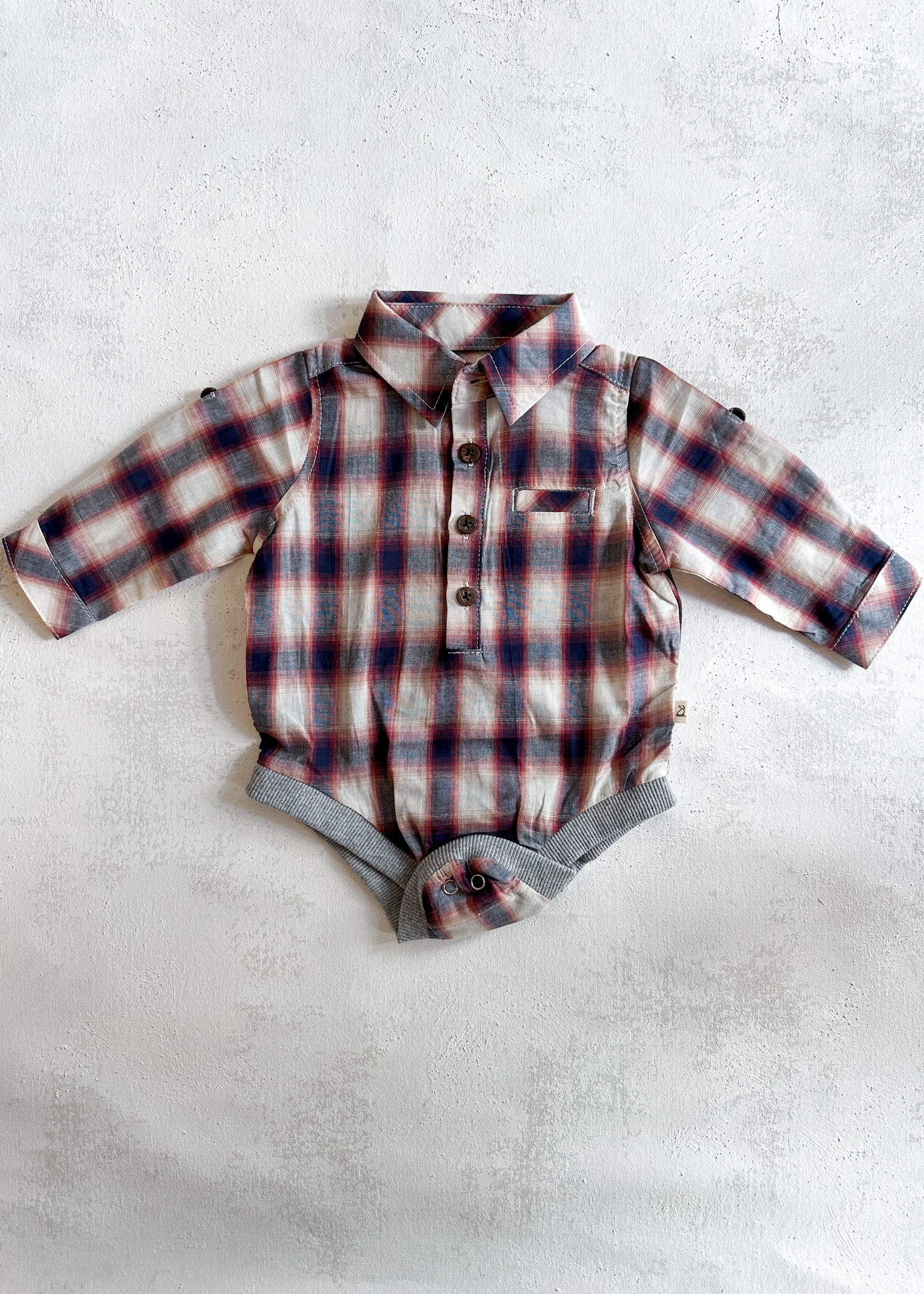 Elitaire Petite Jasper Onesie & Shirt in Navy/Red/Cream