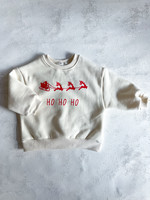 Elitaire Petite Santa's Sleigh Sweatshirt in Ivory