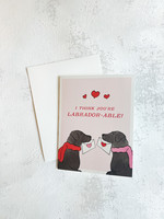 Elitaire Boutique Labrador-able Hearts Card