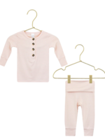 Elitaire Petite Mae Pink Stripe Top & Bottoms Set NB - 3M