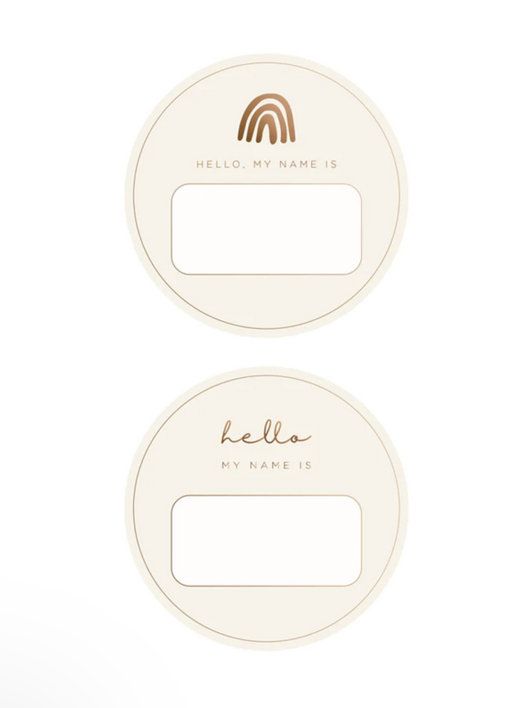 Elitaire Petite Blank Name Tags - Copper Foil (2 Pack)
