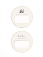 Elitaire Petite Blank Name Tags - Charcoal Foil (2 Pack)