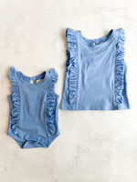 Elitaire Petite Pippin Blue Onesie & Tank