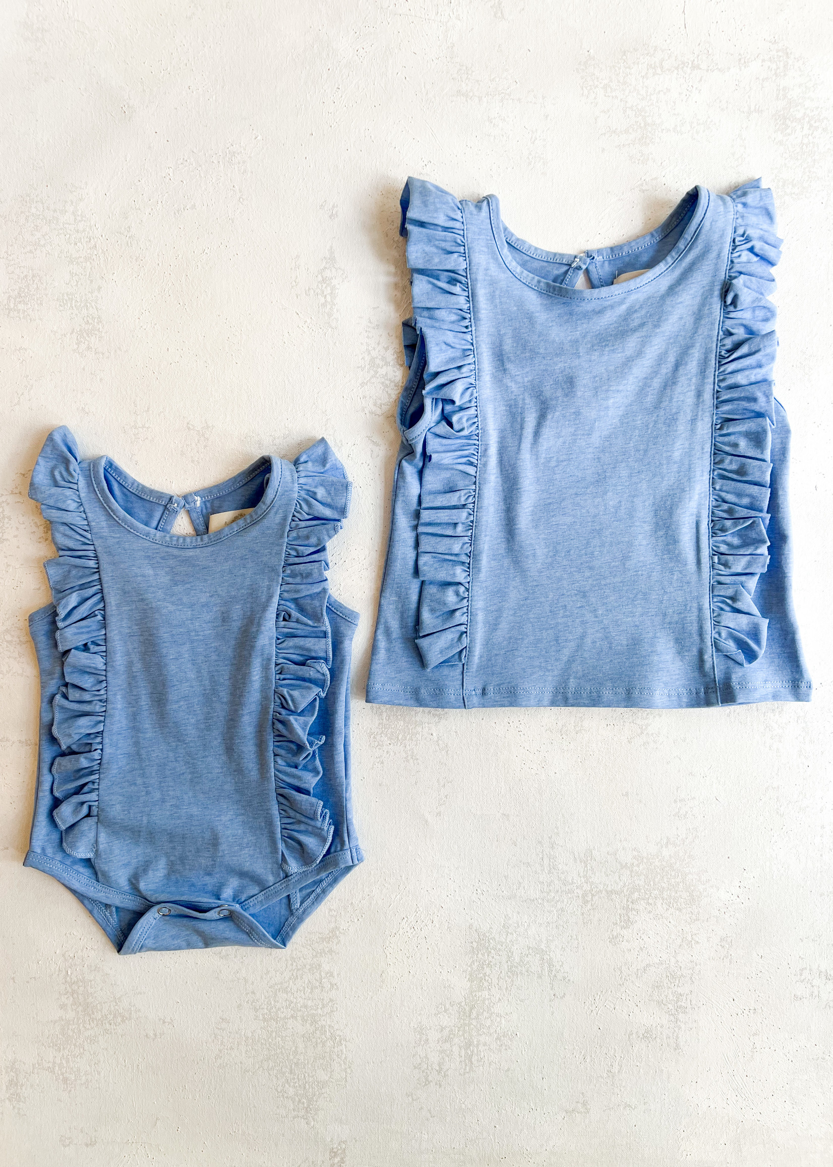 Elitaire Petite Pippin Blue Onesie & Tank