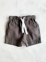Elitaire Petite Hugo Twill Shorts in Grey