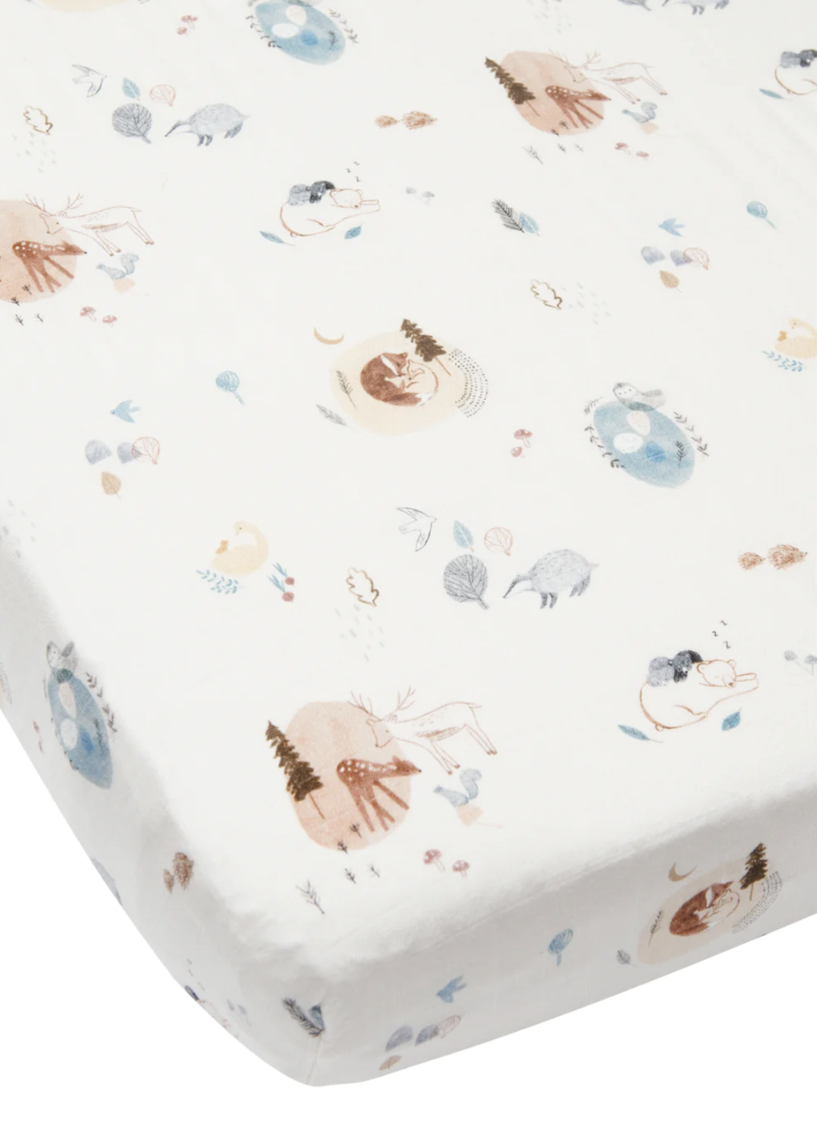 Elitaire Petite Fitted Crib Sheet - Cozy Forest