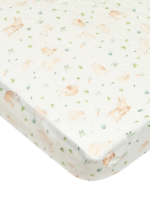 Elitaire Petite Fitted Crib Sheet - Bunny Meadow