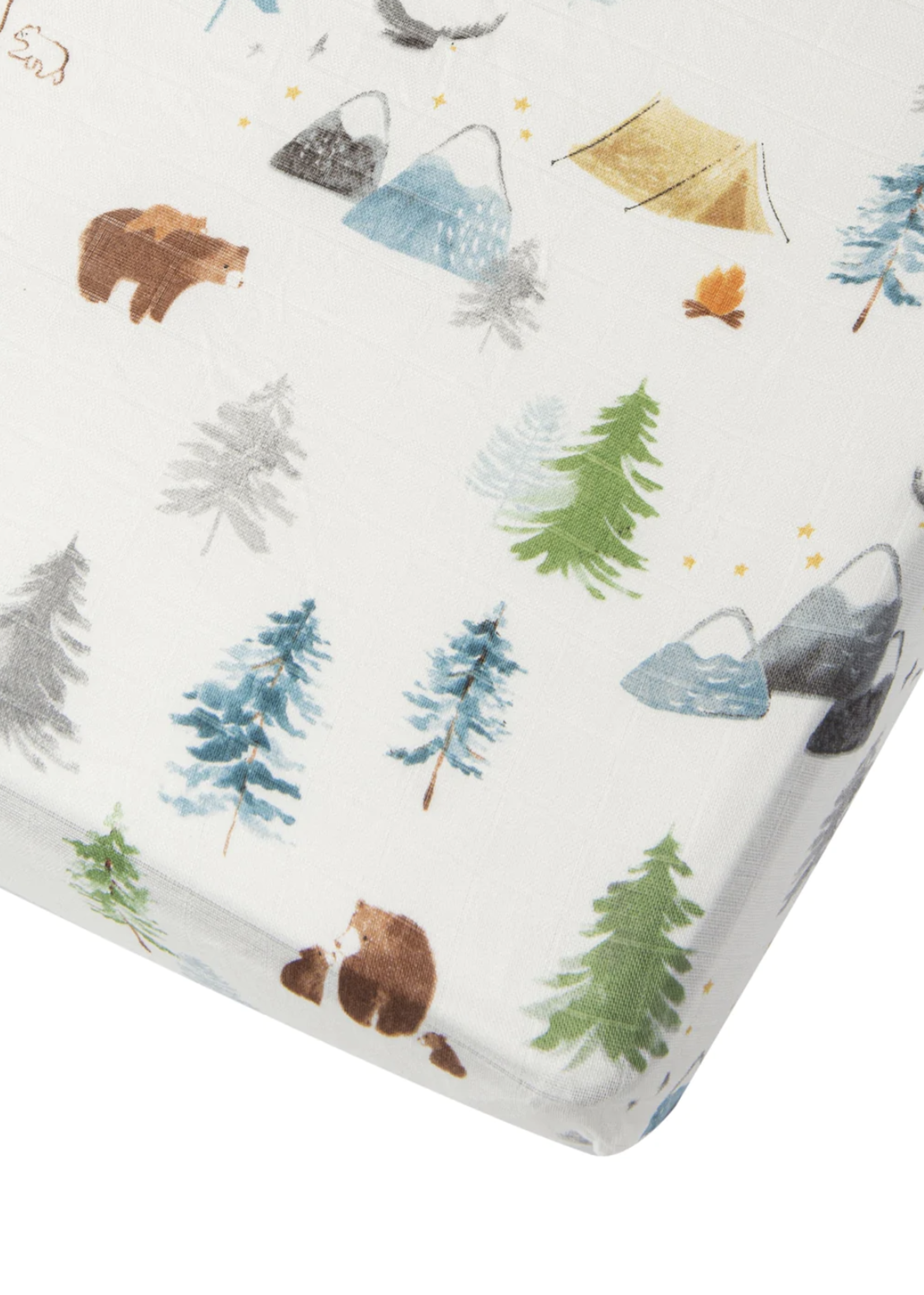 Elitaire Petite Fitted Crib Sheet - Adventure Begins