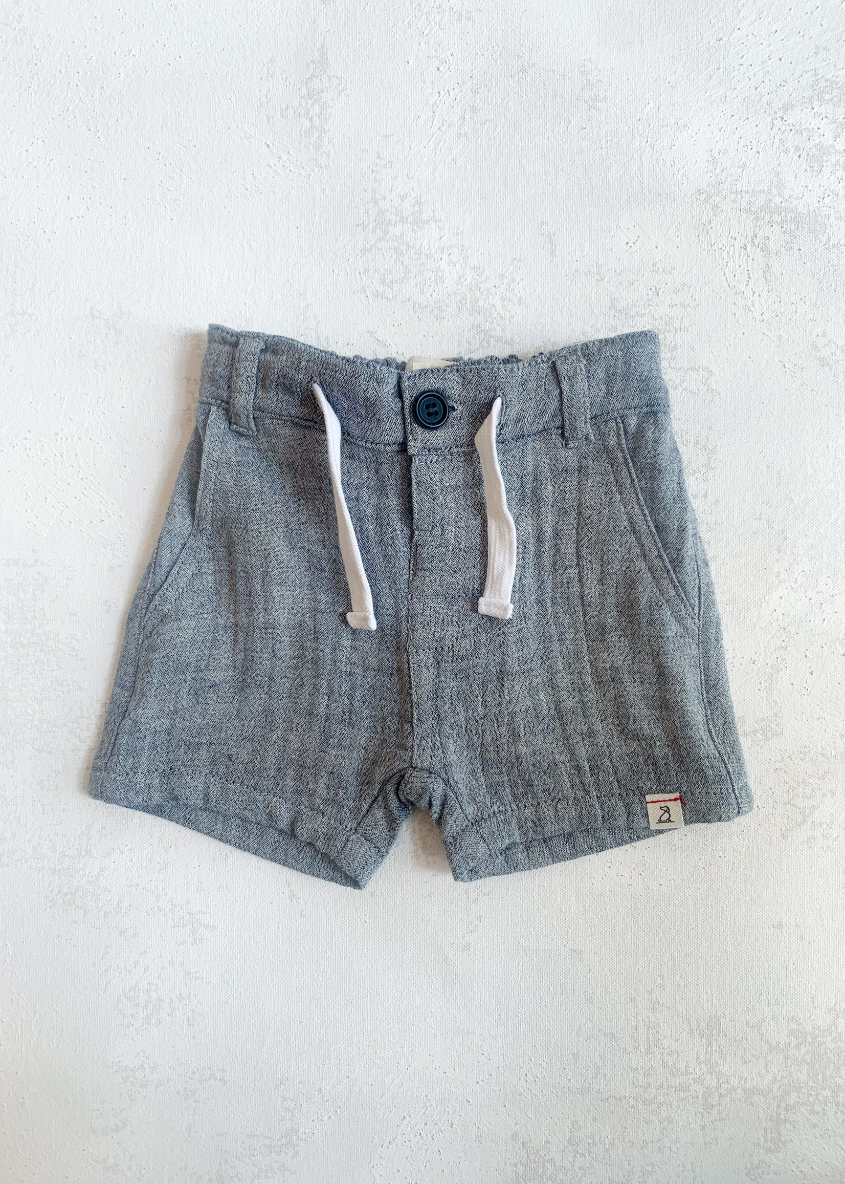 Elitaire Petite Crew Gauze Shorts Grey