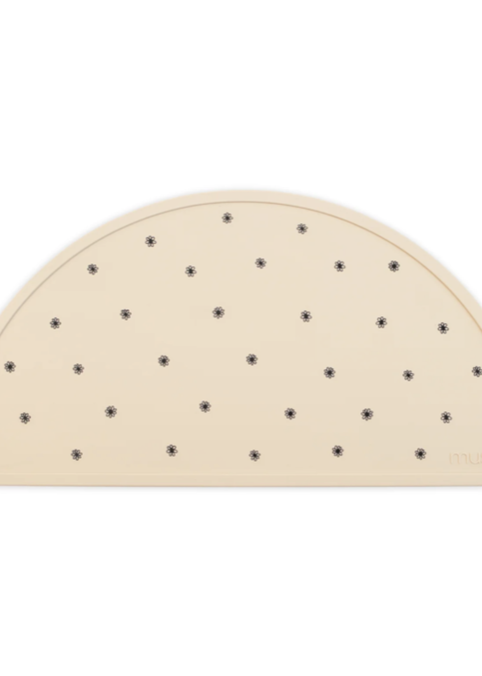 Elitaire Petite Black Daisy Silicone Placemat