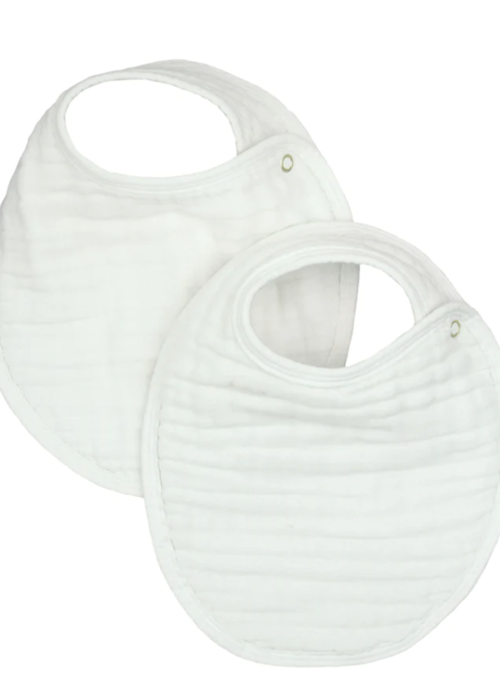 Elitaire Petite Cloud Muslin Bib in White