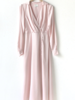 Elitaire Boutique Cherie Satin Pink Midi Dress