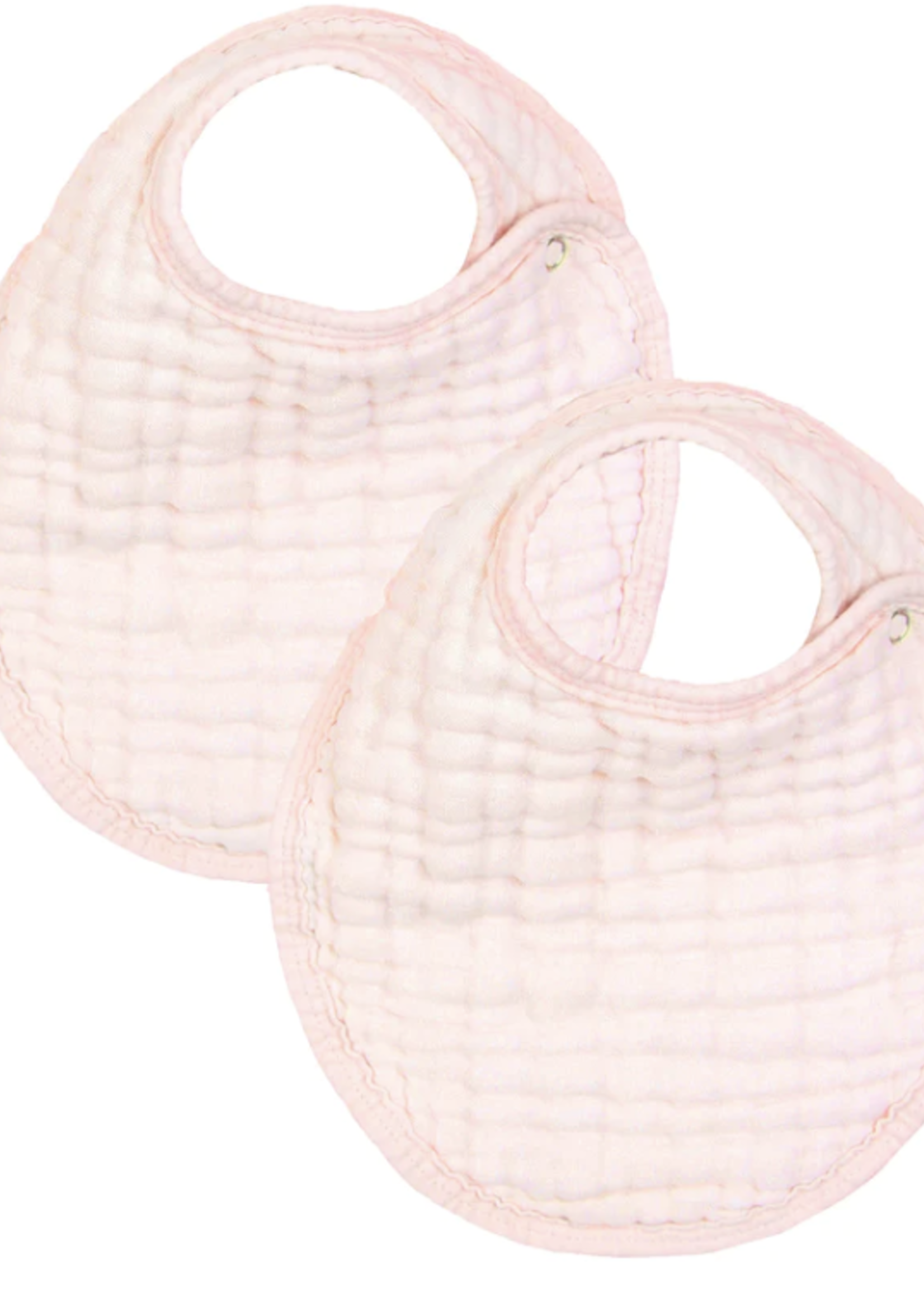 Elitaire Petite Cloud Muslin Bib in Blush Pink