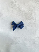 Elitaire Petite Linen Classic Cadet Blue Hair Bow Clip