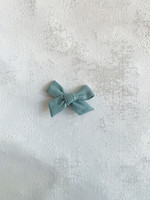 Elitaire Petite Linen Classic Sea Mist Hair Bow Clip
