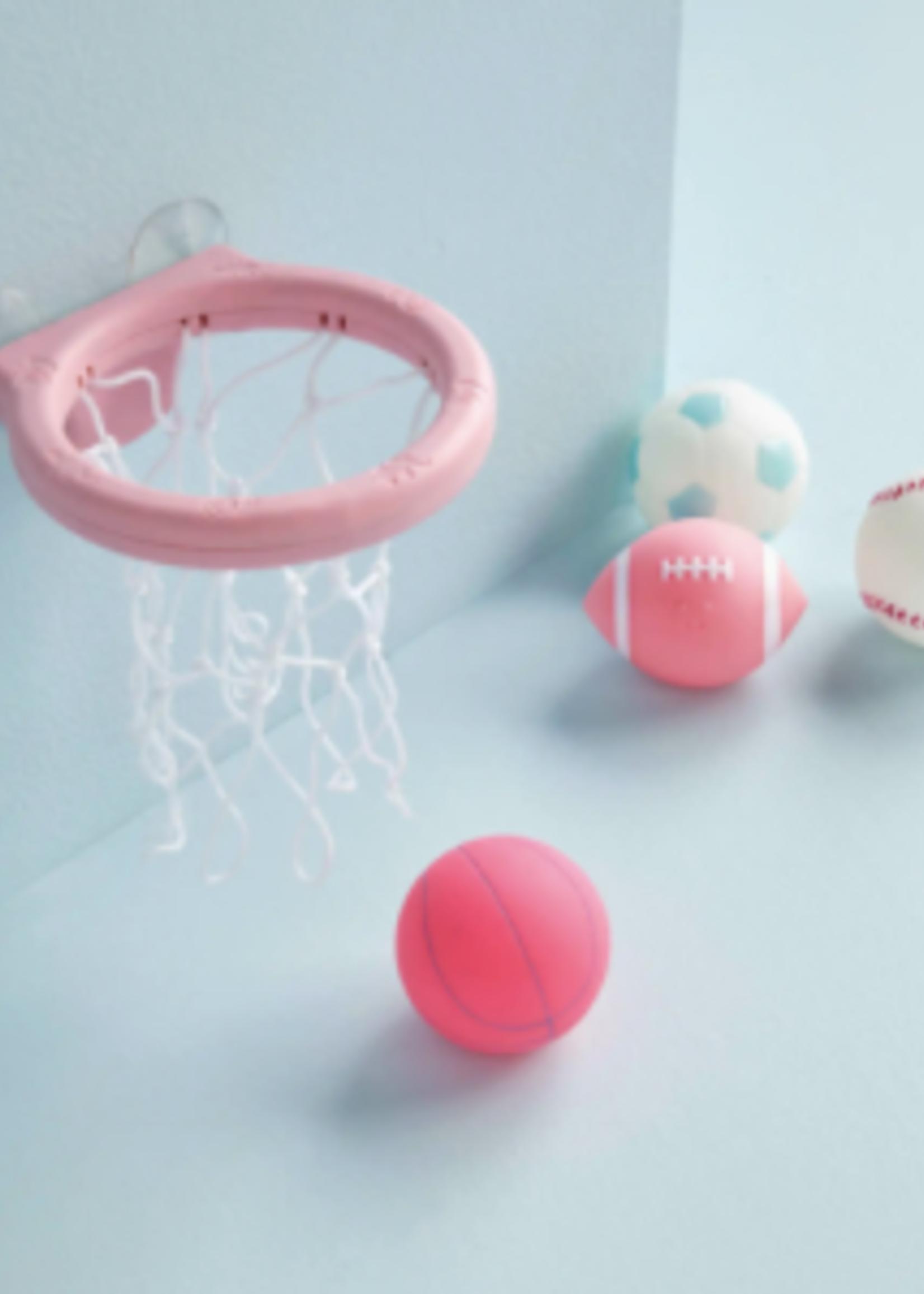 Elitaire Petite Pink Sports Bath Toy Set