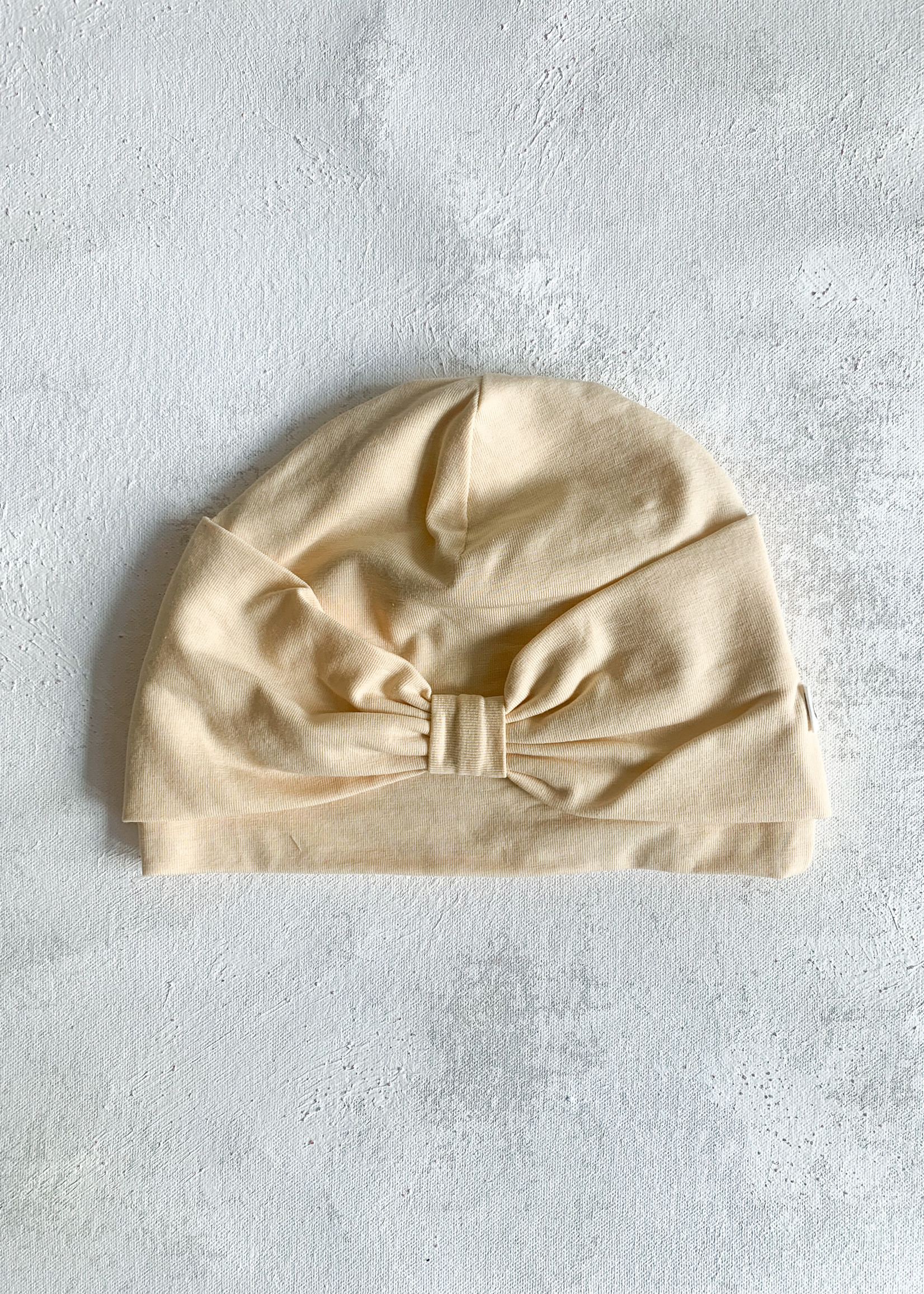 Elitaire Petite Cozy Me Bow Hat in Calm Yellow