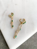 Elitaire Boutique Hudson Earring in Emerald