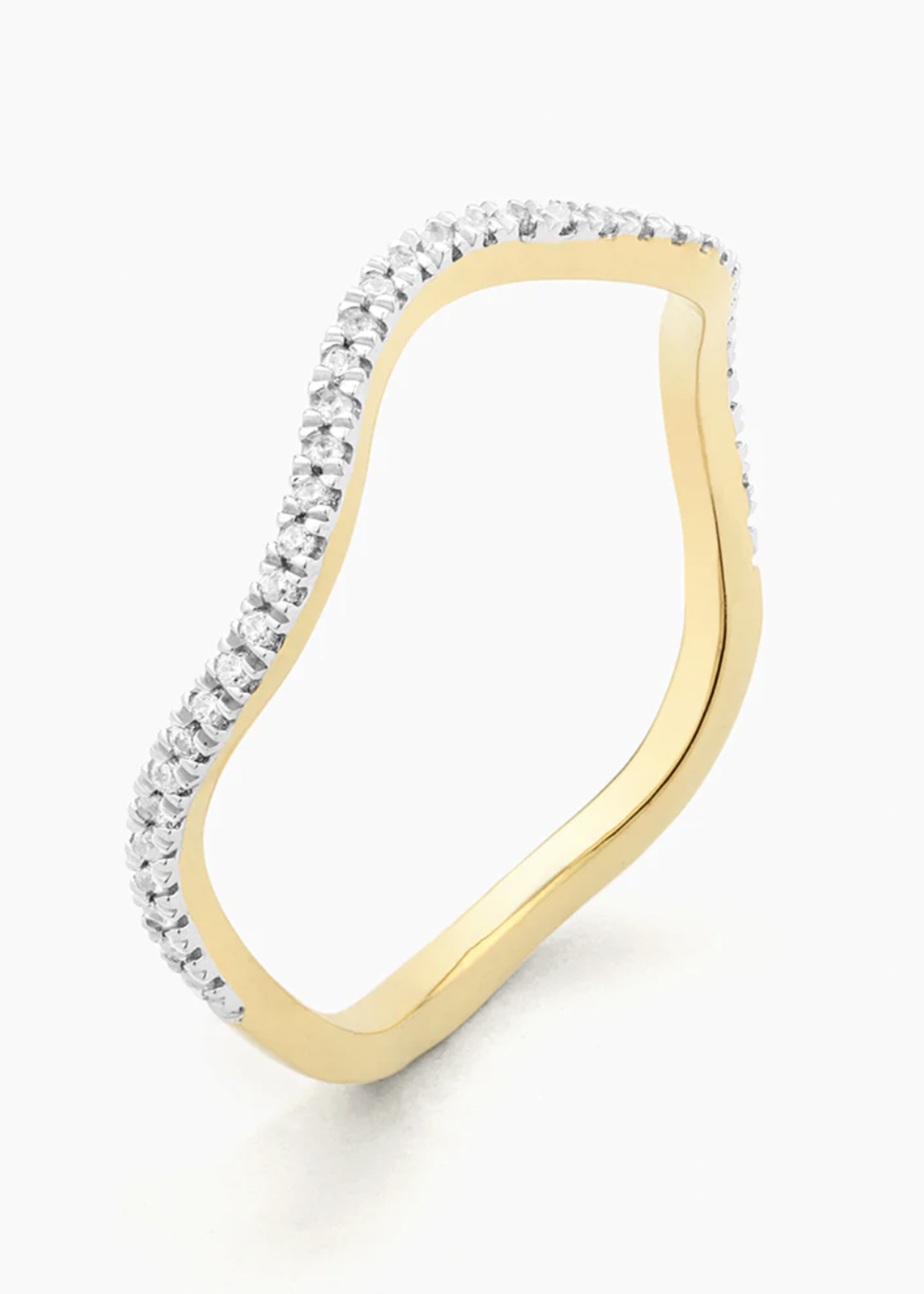 Elitaire Boutique Wavy Diamond Ring