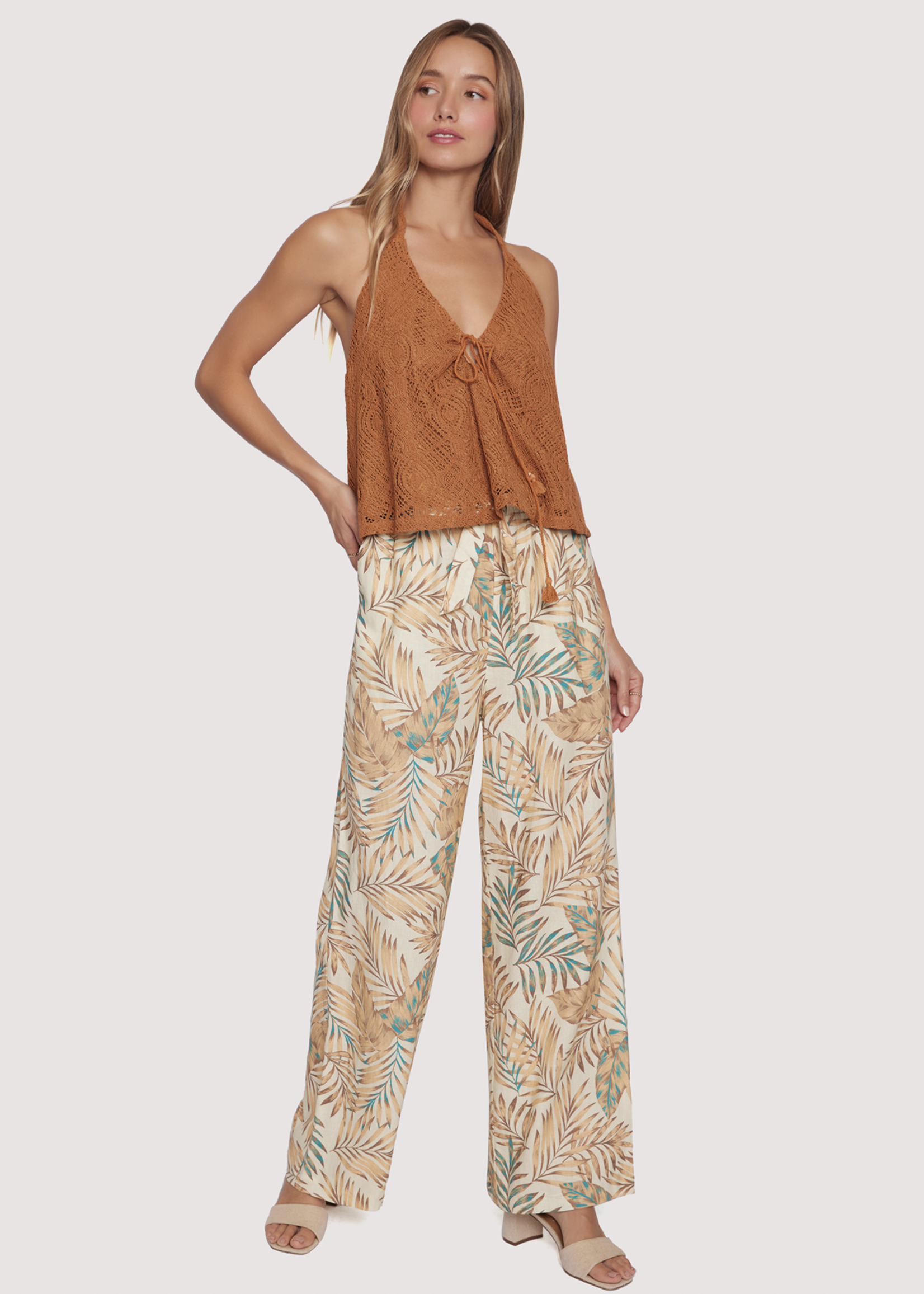 Elitaire Boutique Amalfi Palm Pants