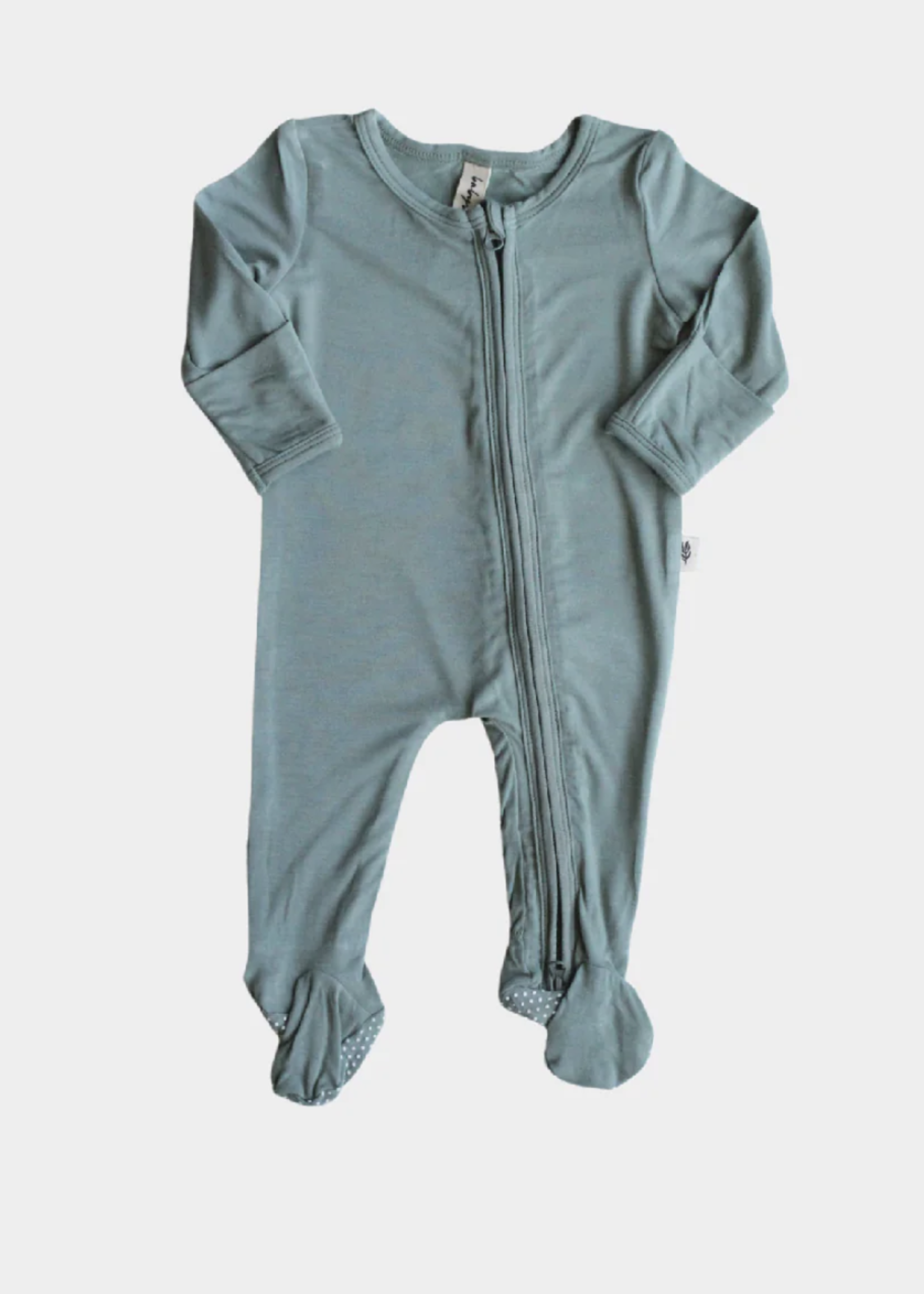 Elitaire Petite Teal Green Footie Romper