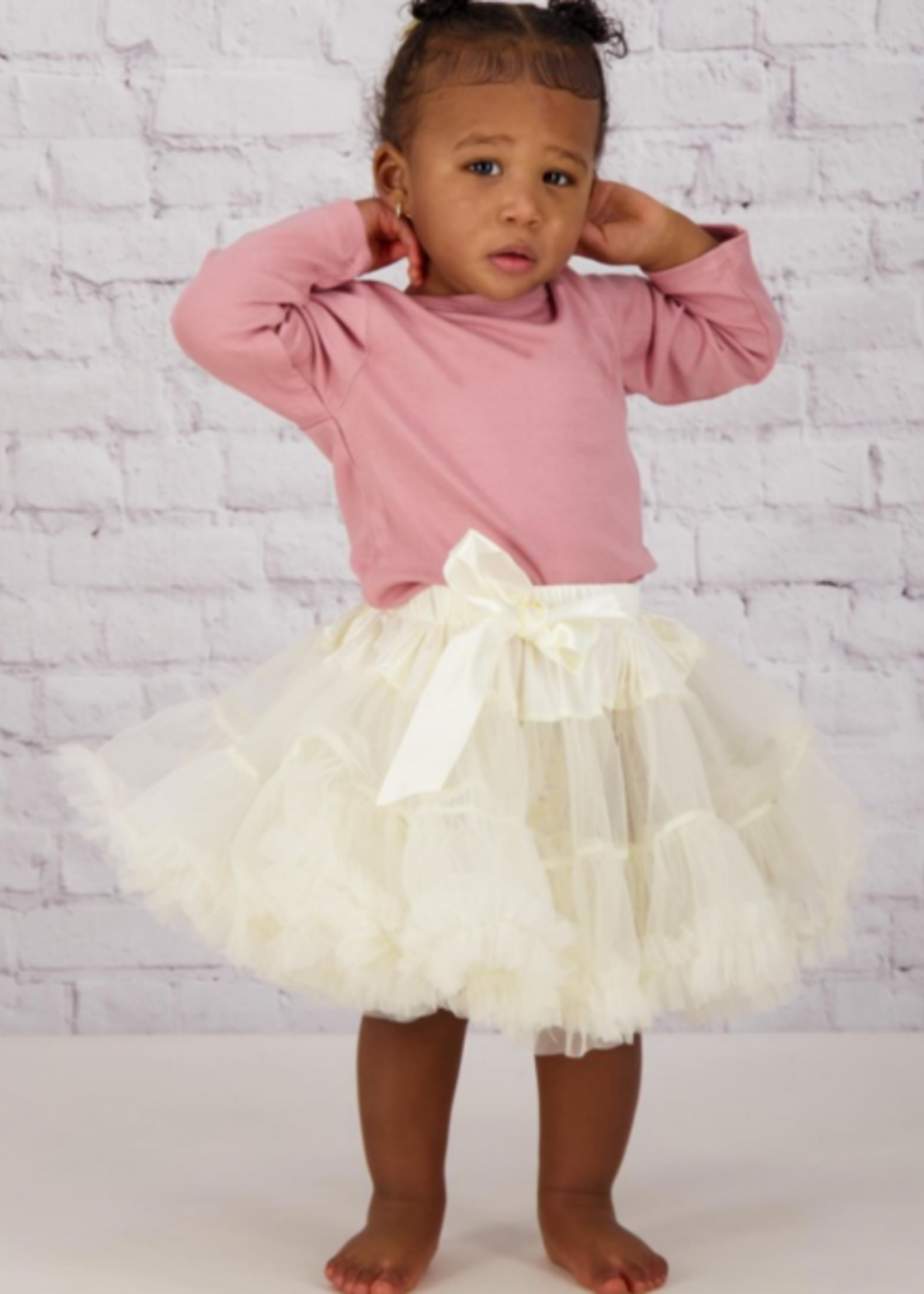 Elitaire Petite Ruffle Tutu in Cream