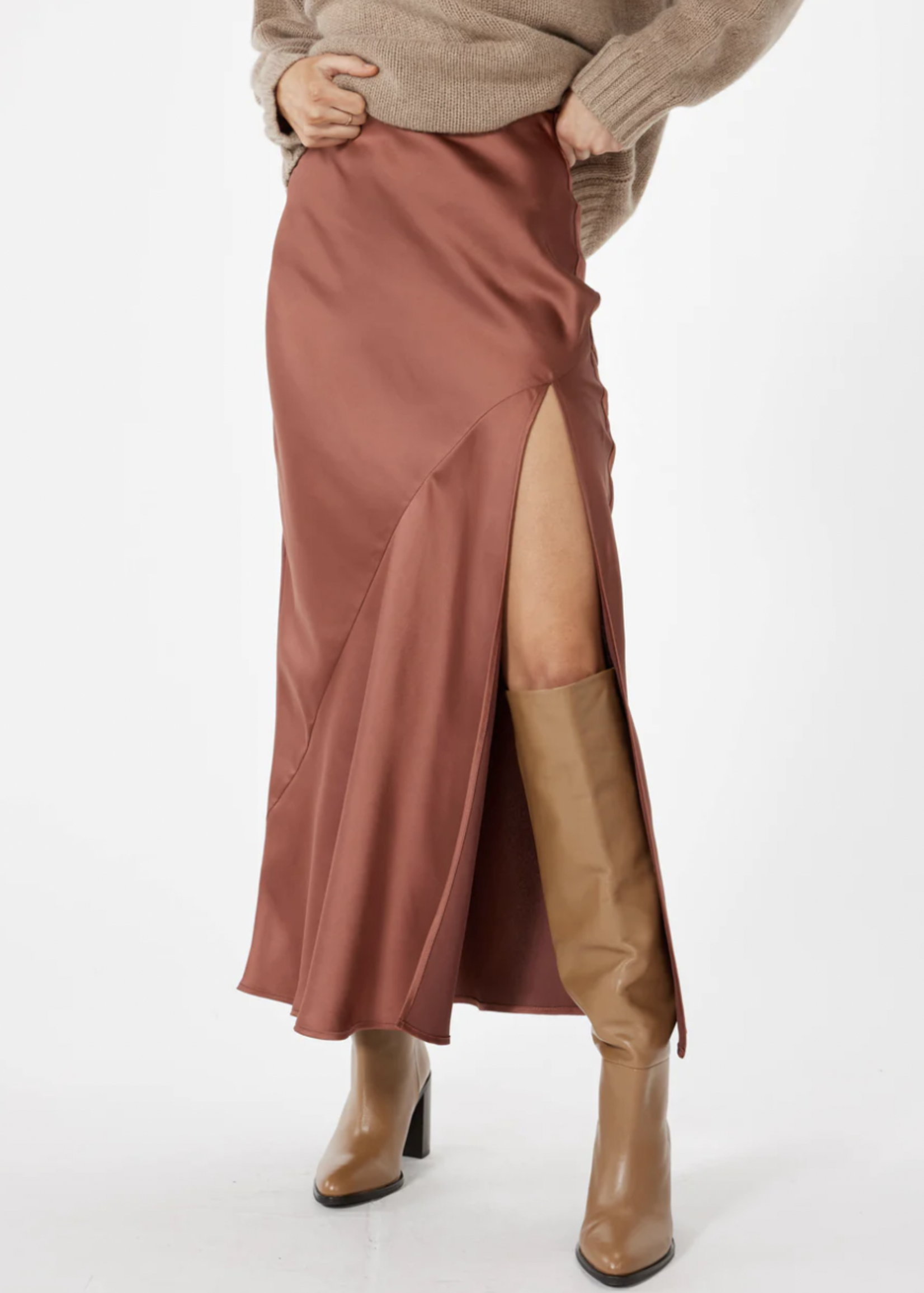 Elitaire Boutique Manhattan Skirt in Copper