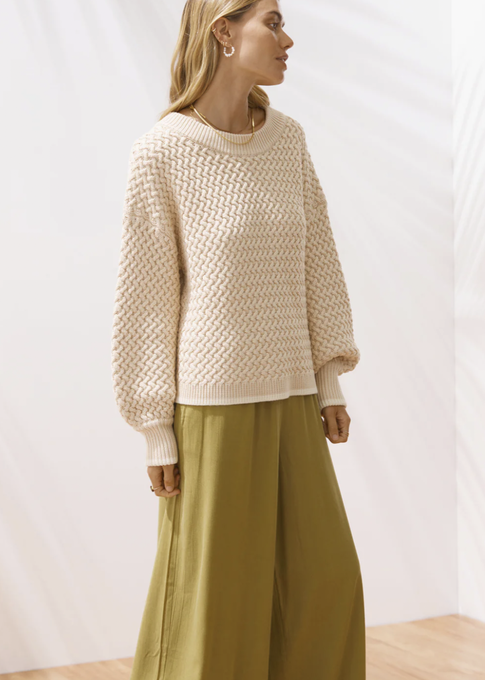 Elitaire Boutique Marisol Jumper in Oatmeal