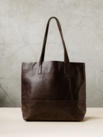 Elitaire Boutique Mamuye Classic Tote in Chocolate Brown