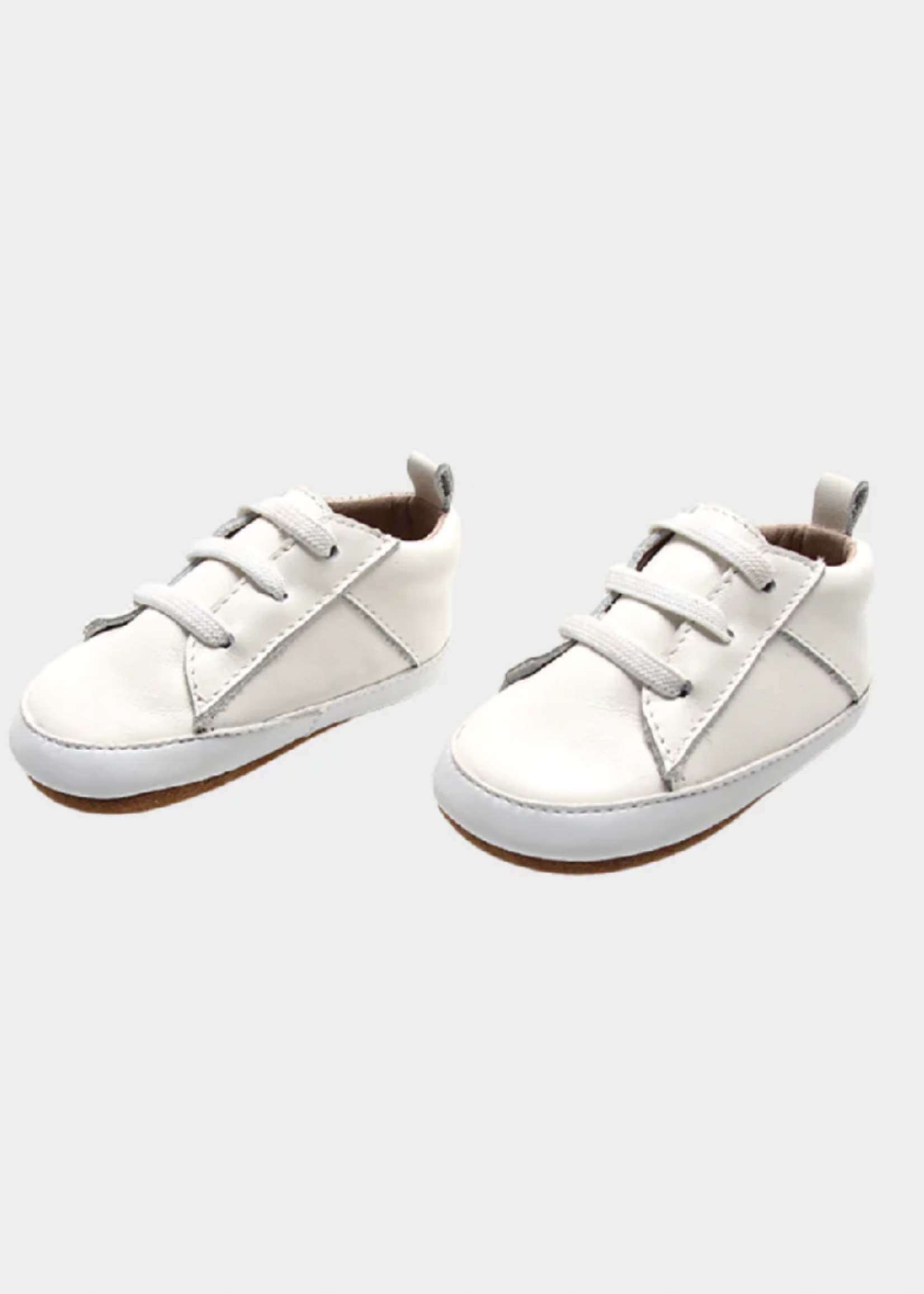 Elitaire Petite Leather Baby Sneakers in Off-White