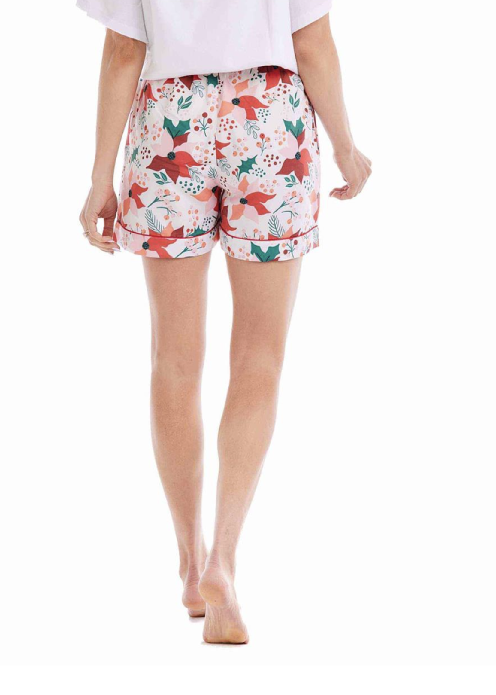 Elitaire Boutique Poinsettia Pajama Short