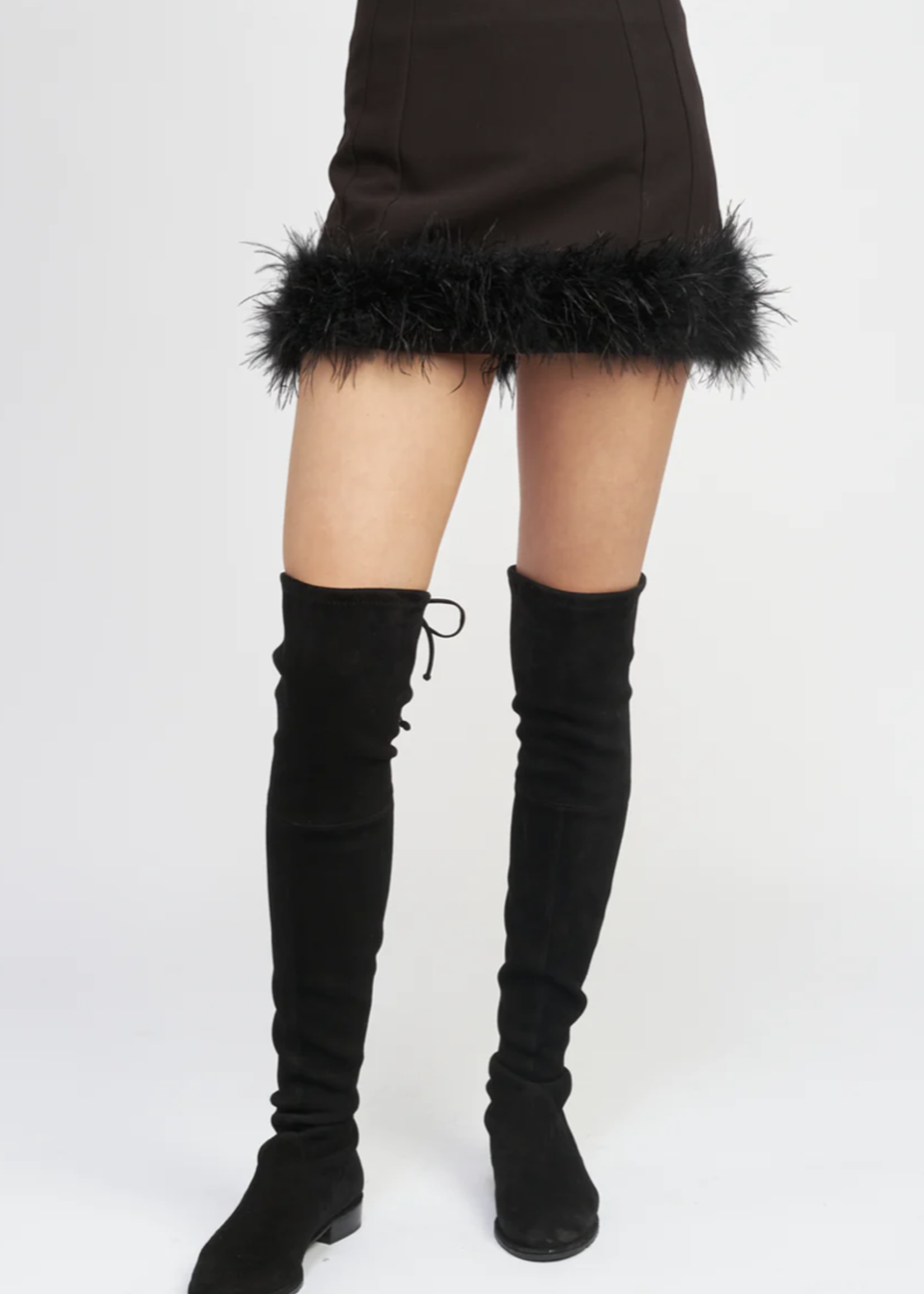 Elitaire Boutique Dax Feather Mini Skirt