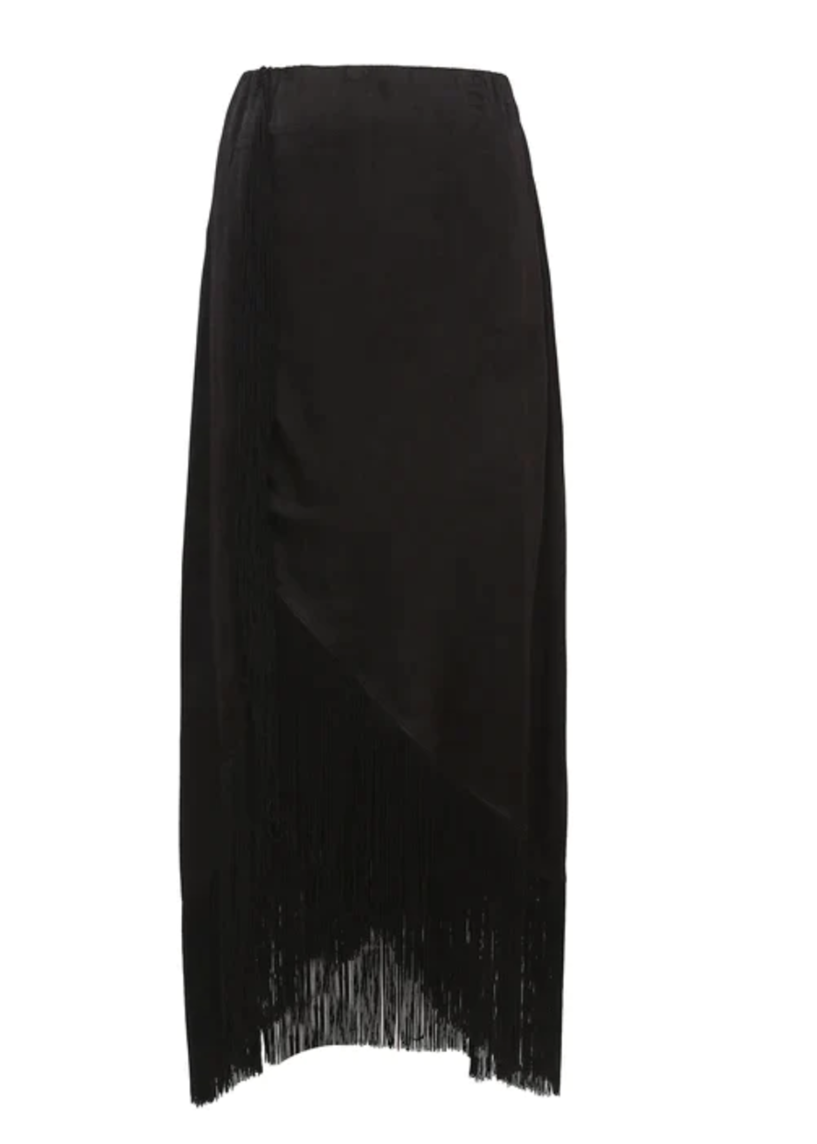 Elitaire Boutique Cecylia Woven Skirt in Black