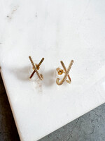 Elitaire Boutique X Studded Earring