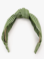 Elitaire Boutique Green Striped Headband
