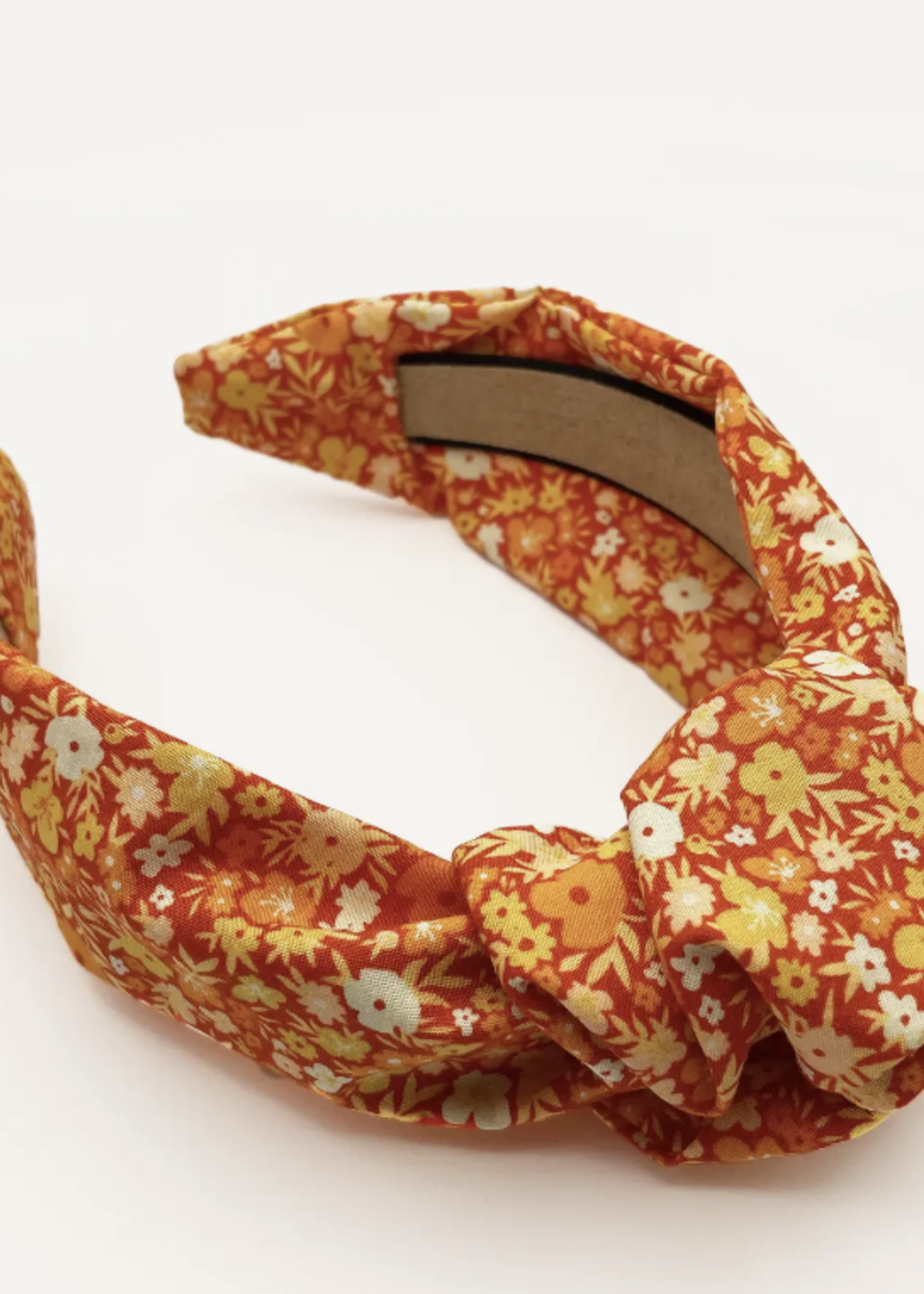 Elitaire Boutique Orange Fleurs Headband