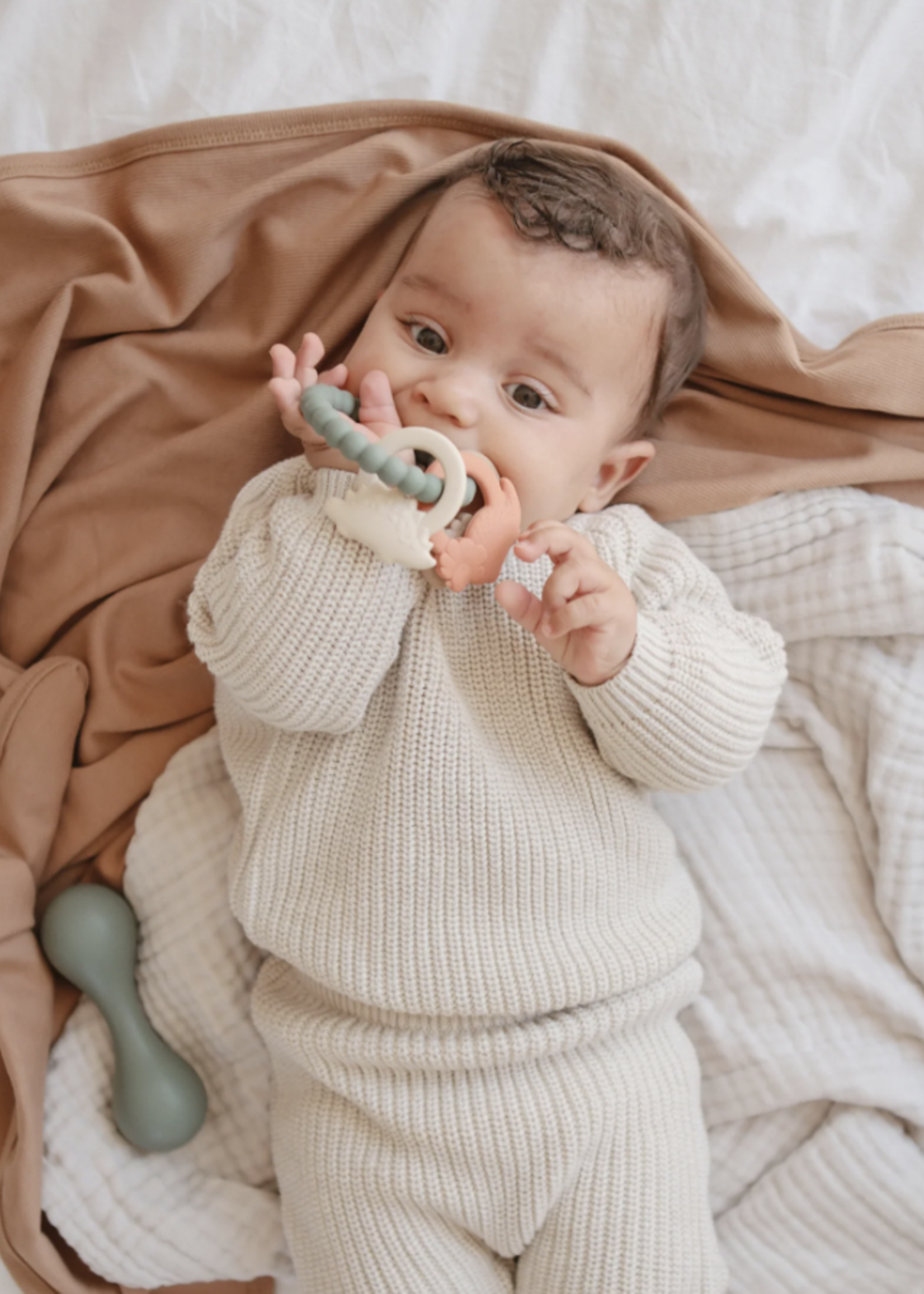 Elitaire Petite Dinos Teething Ring