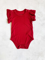 Elitaire Petite Flutter Onesie in Red