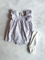 Elitaire Petite Jenn Lavender Floral Dress