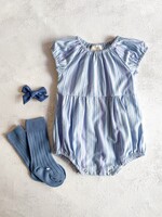 Elitaire Petite Celeste Lavender Stripe Bubble/Dress