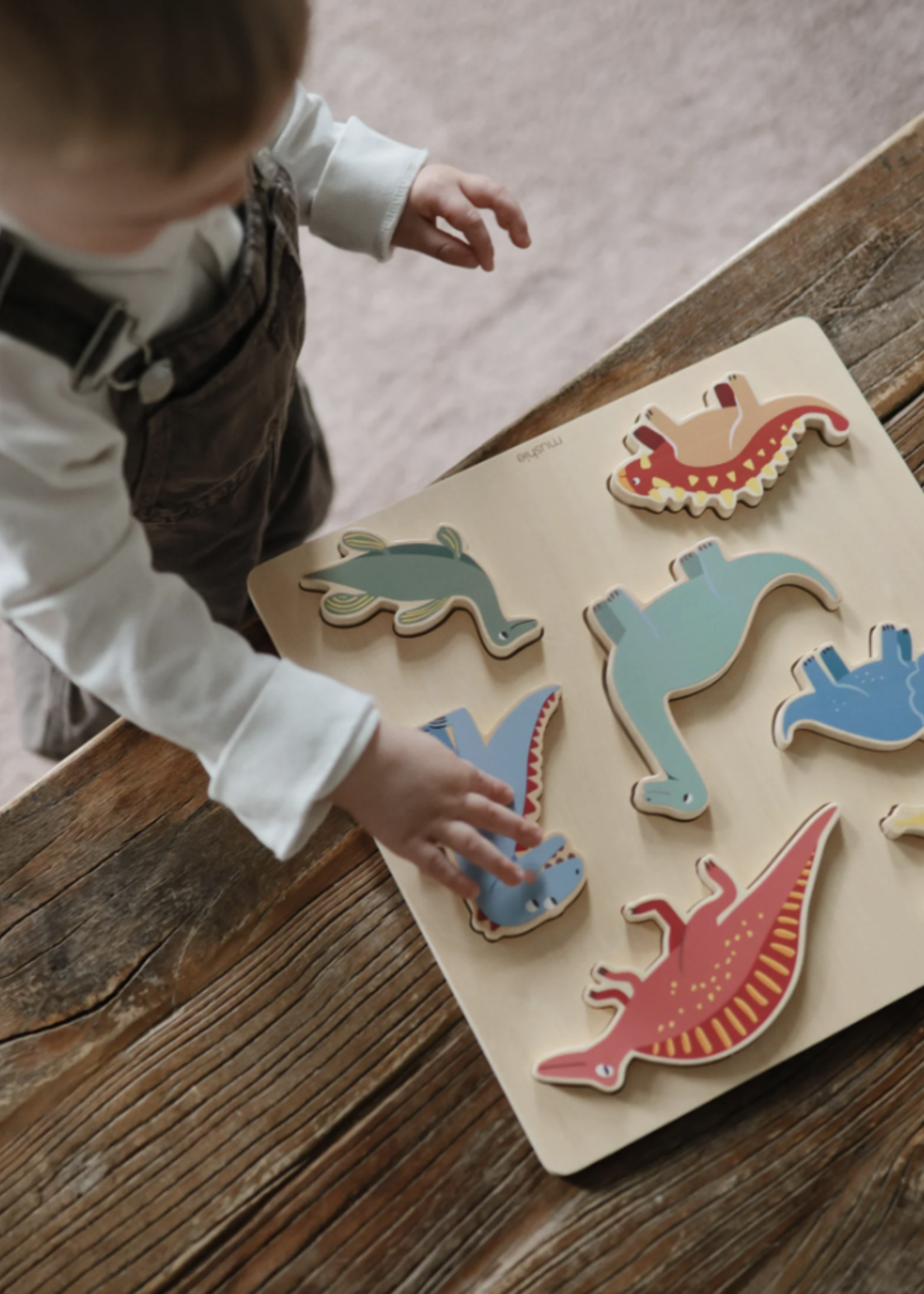 Elitaire Petite Wooden Dino Puzzle