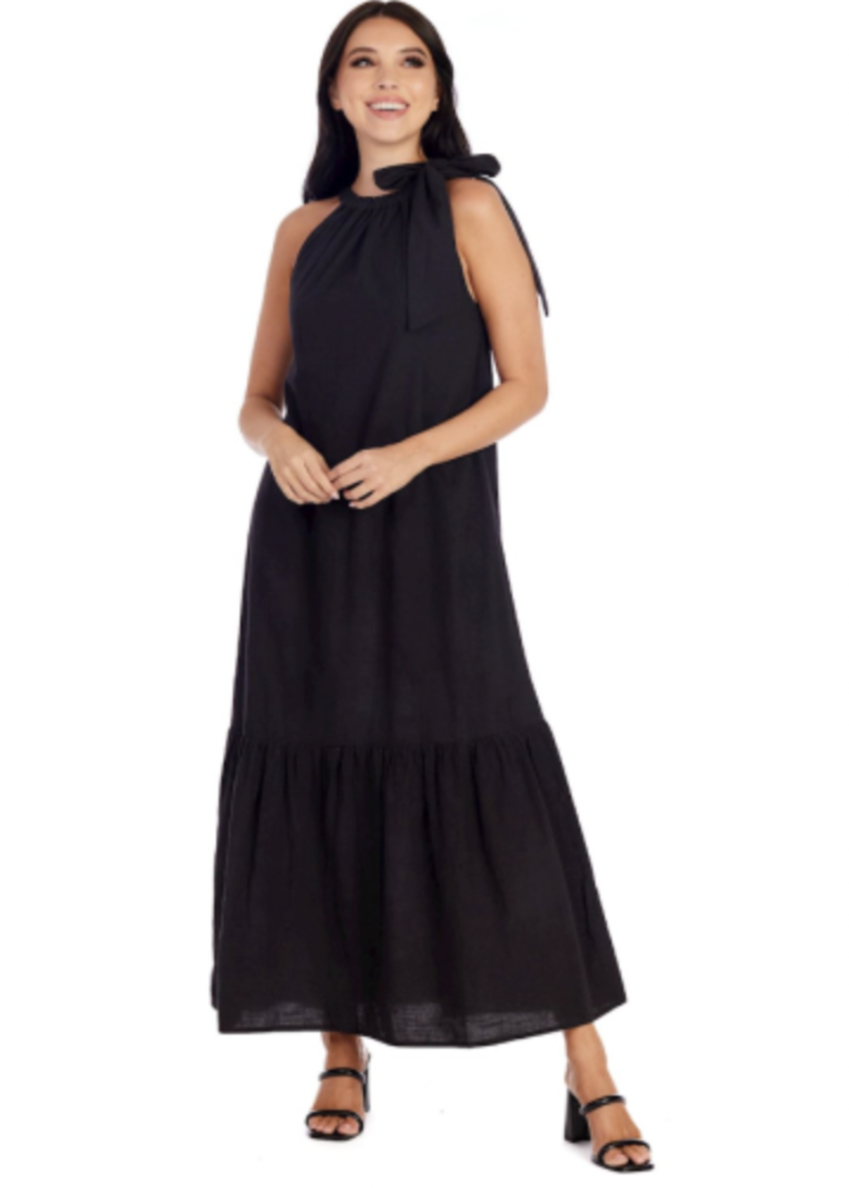Elitaire Boutique Black Julip Maxi Dress
